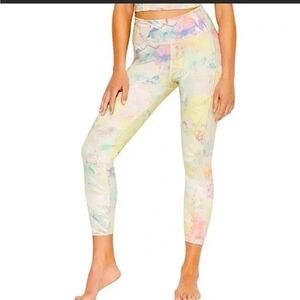NWT Victoria's Secret High-Rise Flow On Point Legging Rainbow Leaves Size 16